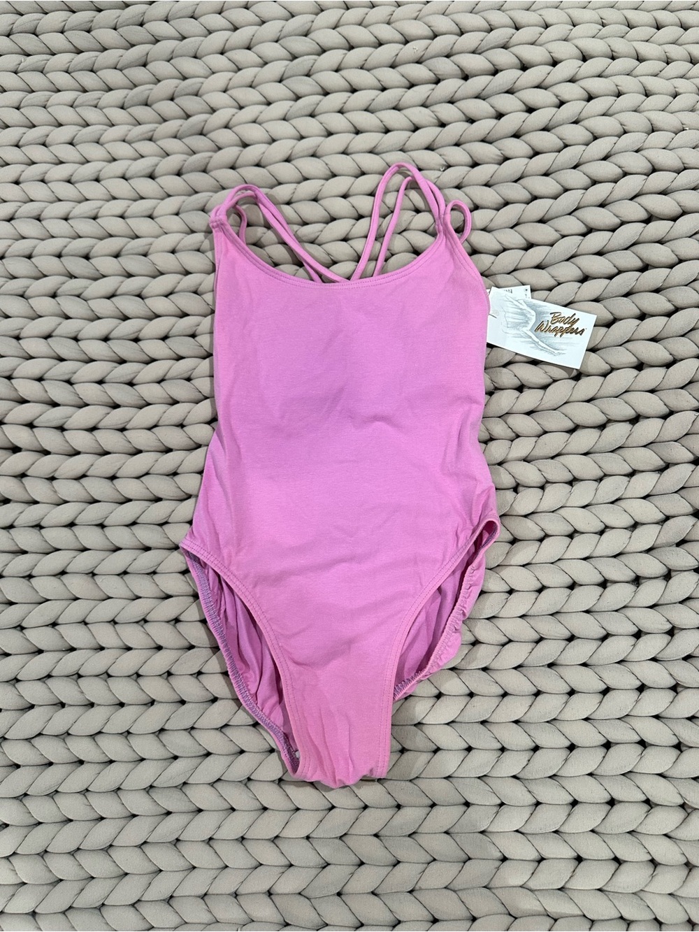 Body Wrappers Pink Double-Strap Ballet Leotard